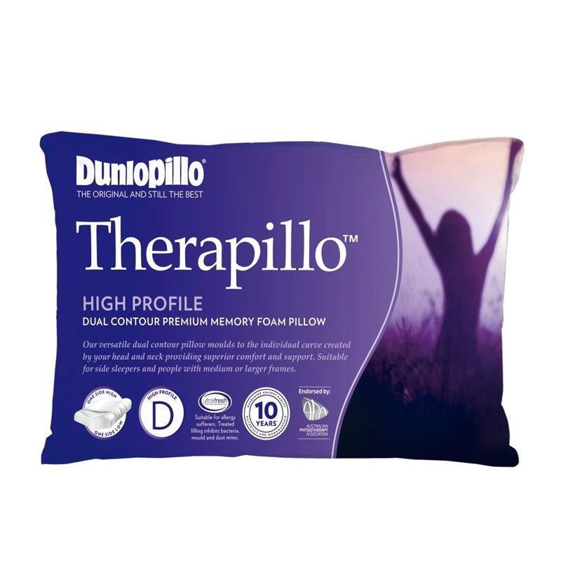 Buy Dunlopillo Therapillo Memory Foam Dual Contour High Profile Pillow