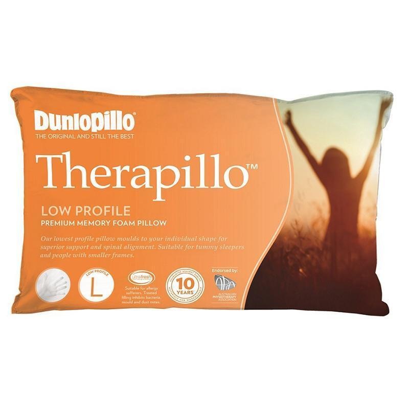 Buy Dunlopillo Therapillo Memory Foam Low Profile Pillow MyDeal