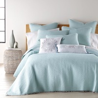 Jenny Mclean Clavo Pom Pom Light Blue Coverlet Set