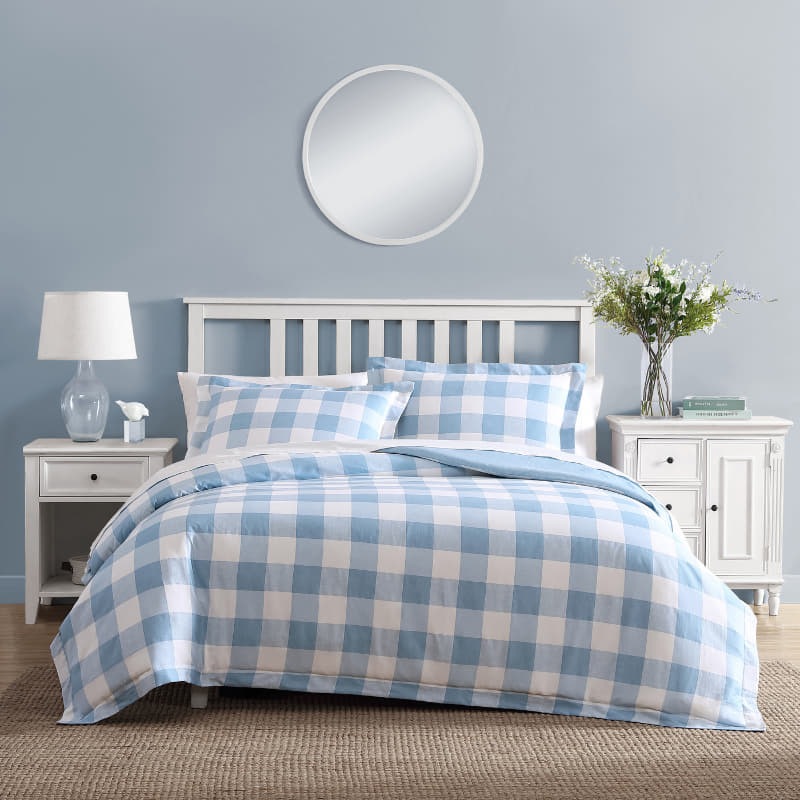 Buy Laura Ashley Cynthia Powder Blue Quilt Cover Set MyDeal