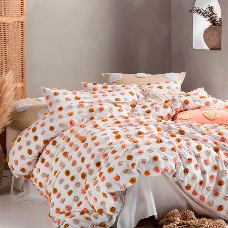 Passion for Linen - Federa per cuscino, in lino e raso, 65 x 65 cm, colore: Bianco/Sabbia Passion for Linen - Federa per cuscino, in lino e raso, 65 x 65 cm, colore: Bianco/Sabbia