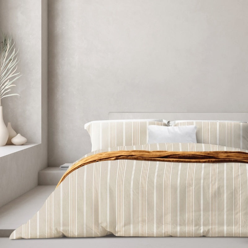 Buy Odyssey Living Thermal Flannel Oatmeal Quilt Cover Set MyDeal