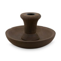 VTWonen Brown Round 16cm Candle Holder with Black Cup