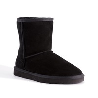 Aus Wooli Ugg Mid Calf Zip-Up Sheepskin Boot
