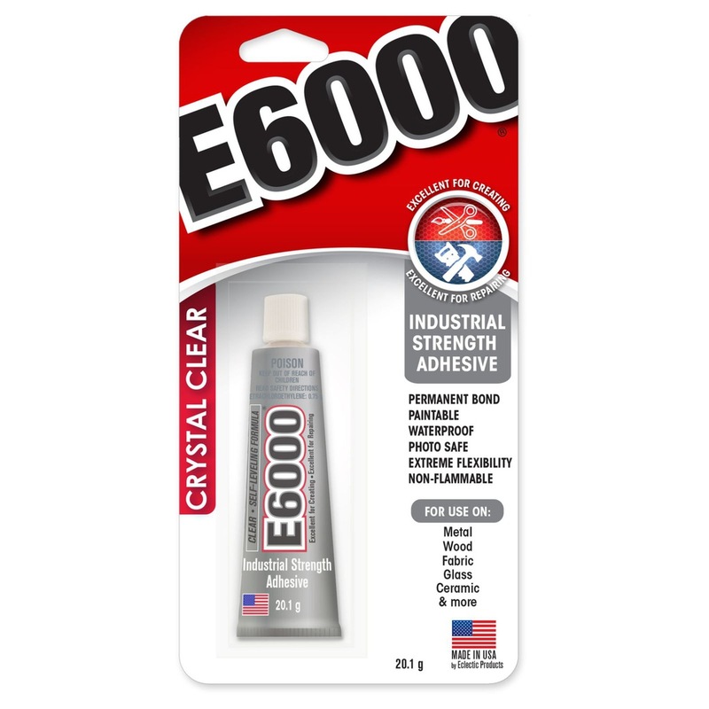 Buy E6000 20.1g Clear Adhesive Metal Wood Fabric Glass Ceramic Glue