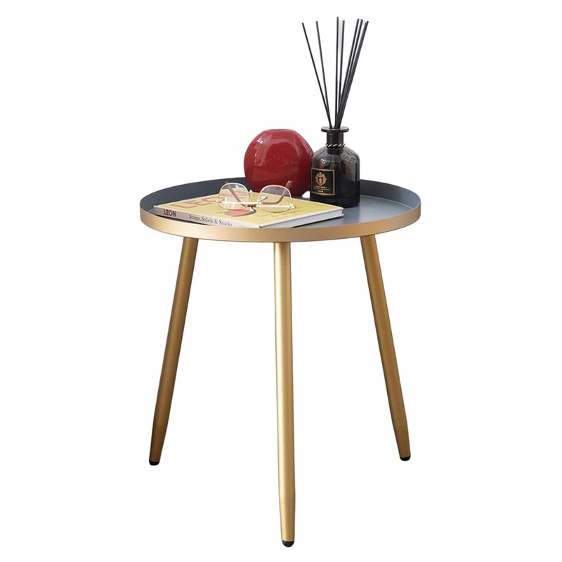 Buy EKKIO 3 Legged Round Side Table Serves Multiple Purposes Ash Grey