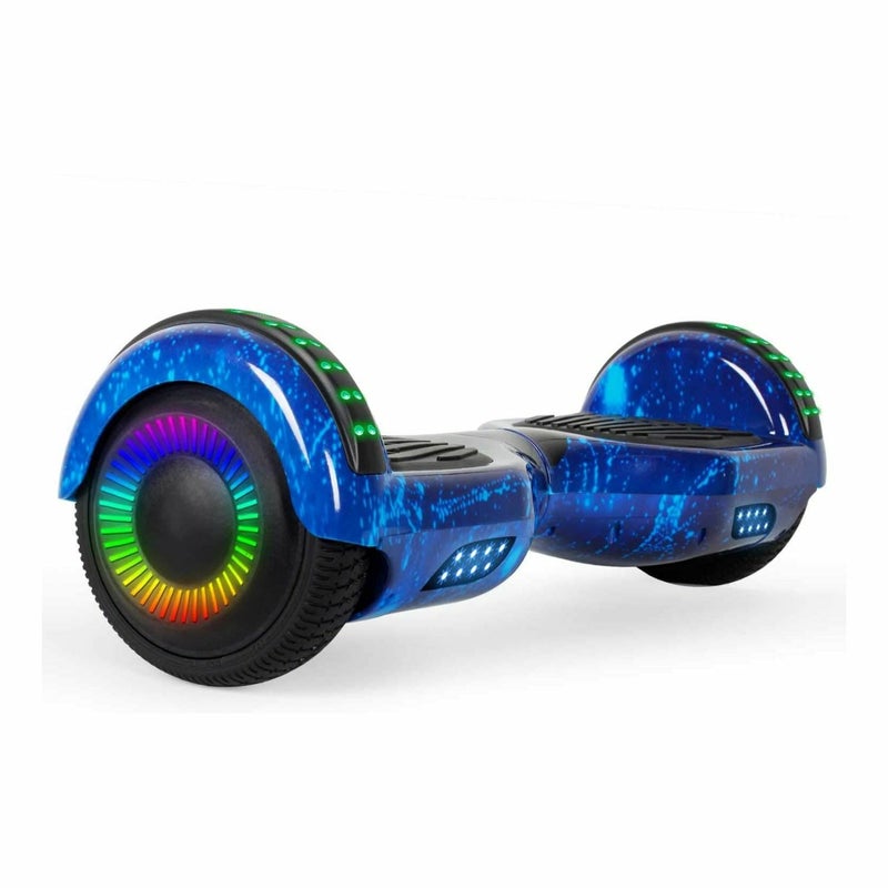 mydeal.com.au | Funado Smart-S W1 Hoverboard with Anti-Slippery Footpads and Bluetooth Blue Sky