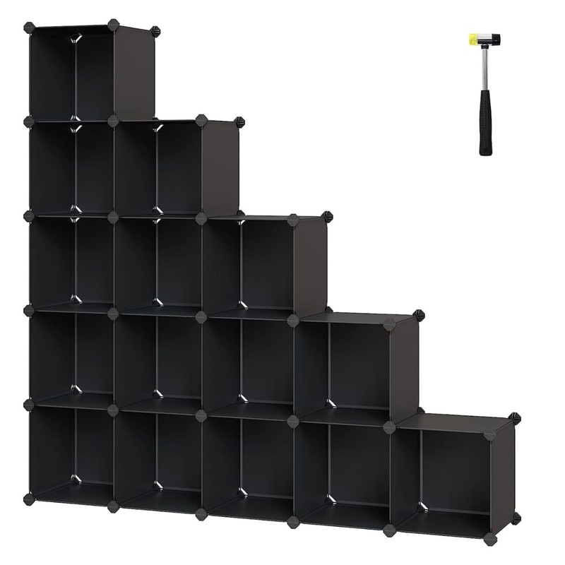 Buy SONGMICS 16 Cube Storage Organizer Storage with Rubber Mallet Black