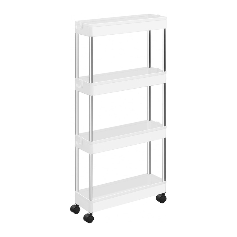 Buy SONGMICS 4 Tier Slim Slide Out Kitchen Bath Organizer Trolley Cart ...