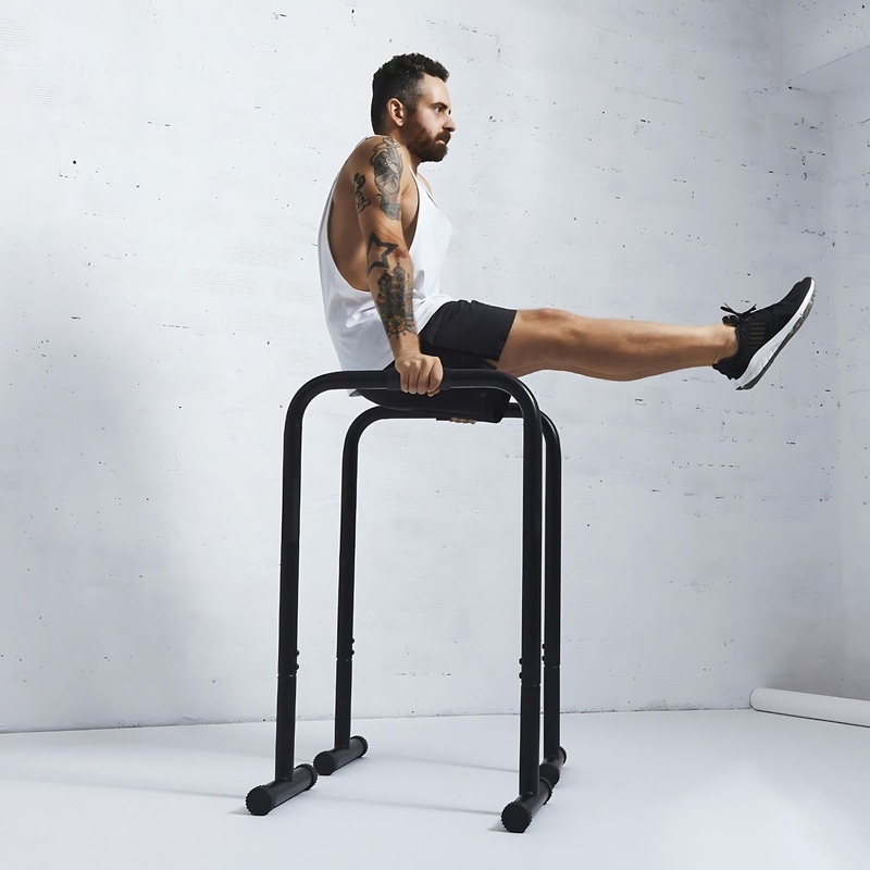 Verpeak One Piece Parallel Bar Push Up Bar with Dip Station Strength