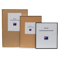 Aluminium Poster frame, photo frame, A0, A1, A2, A3, A4 size, MDF backing, side