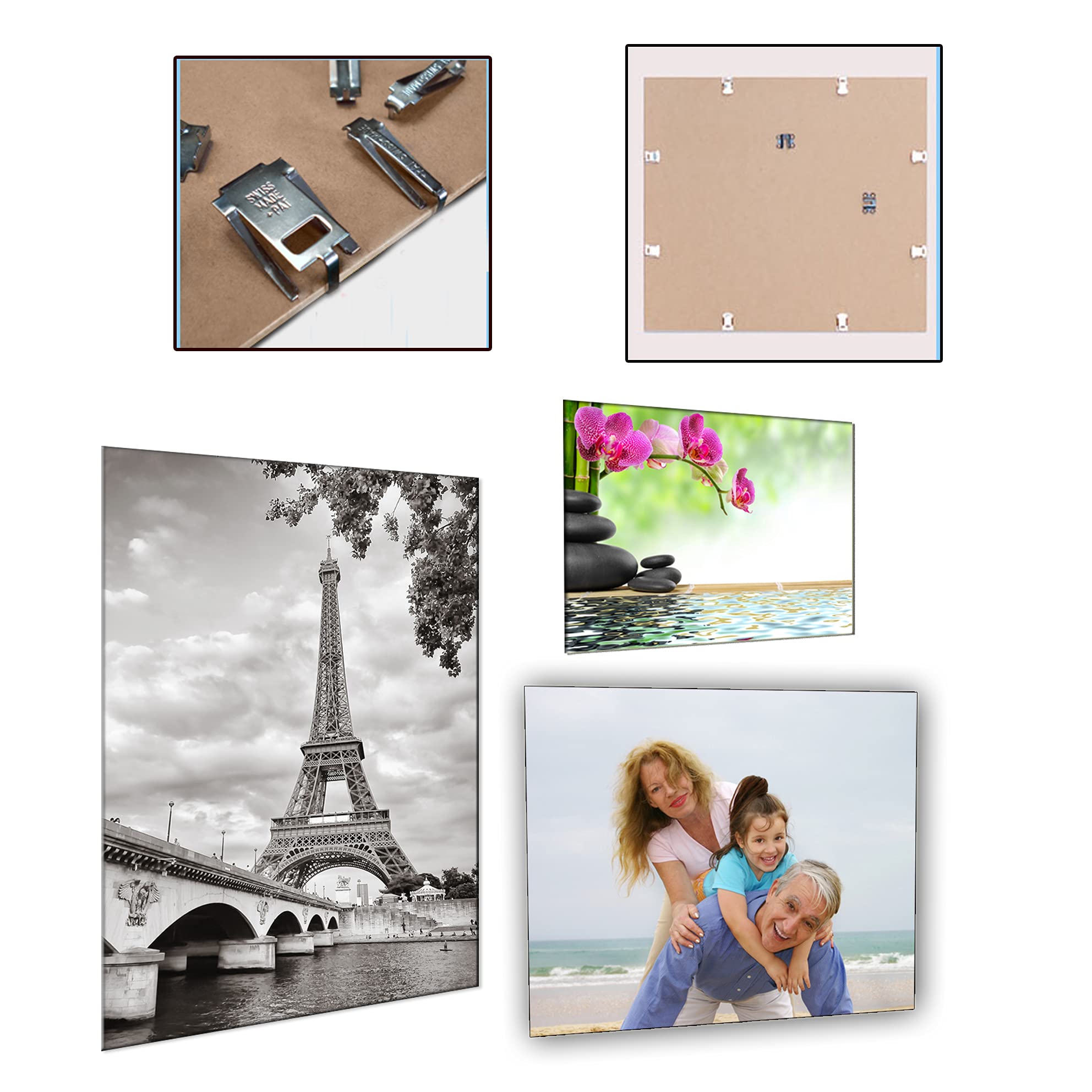 Frameless Frame, Clip Frame, Perspex Frame, AO, A1, A2, A3, A4, 2mm clear perspe