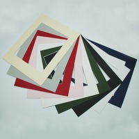 Mat size A4, Photo mat, Photo mount, window size A5, 6pcs. Set same color, 9 col