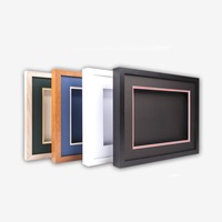Panorama, 3-D, Deep shadow box frame, 12x24", 14x28" size, Oak, White, Black, Te