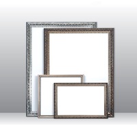 Wooden Ornate Silver Classic silver, photo frame A0, A1, A2, A3, A4, Clear Glass