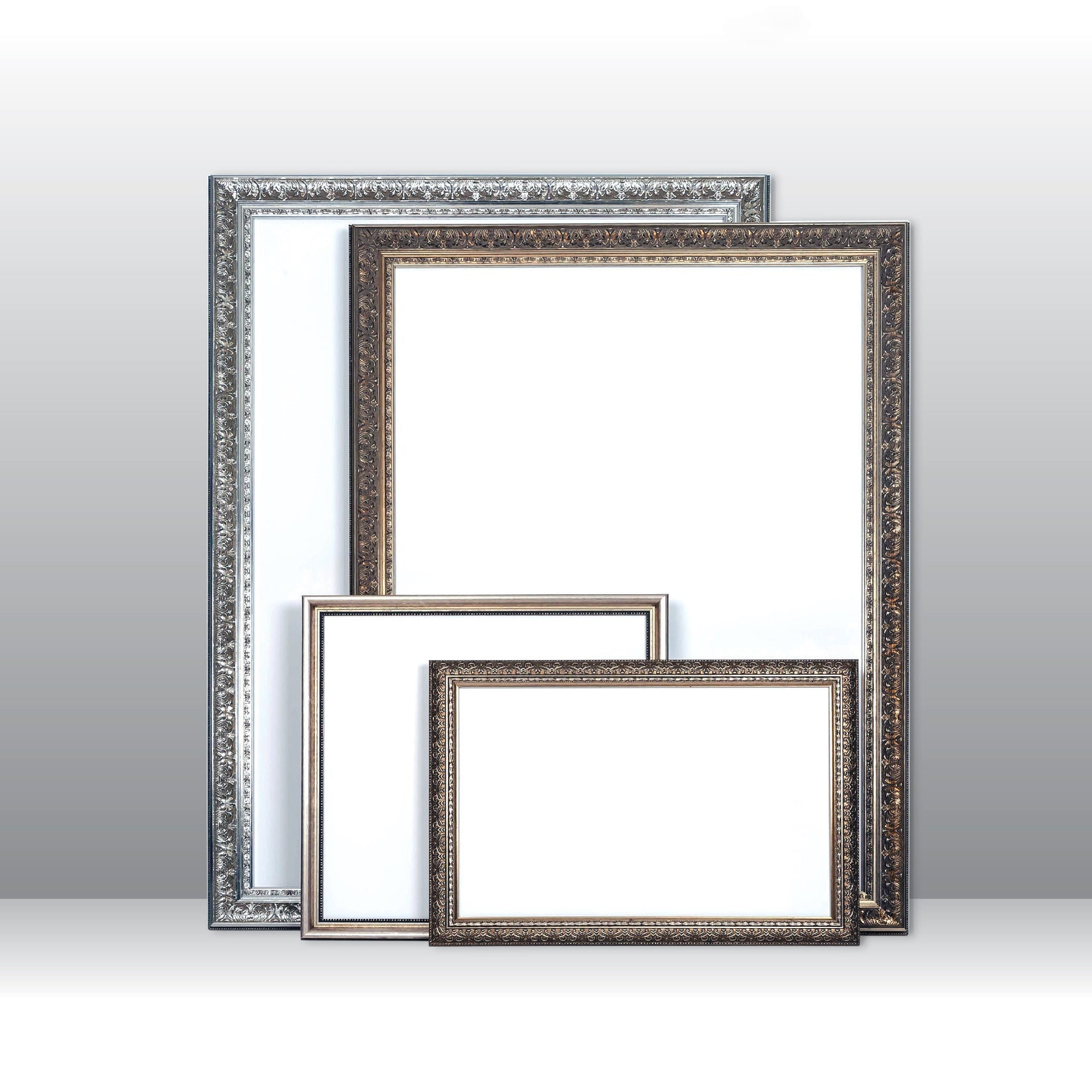 Wooden Ornate Silver, Classic silver photo frame B1(70x100cm), B2(50x70cm), B3(3