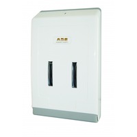 Abc Dis-4000 Hand Towel Dispenser - White/Grey 460Mm H X 270Mm W X 100Mm D