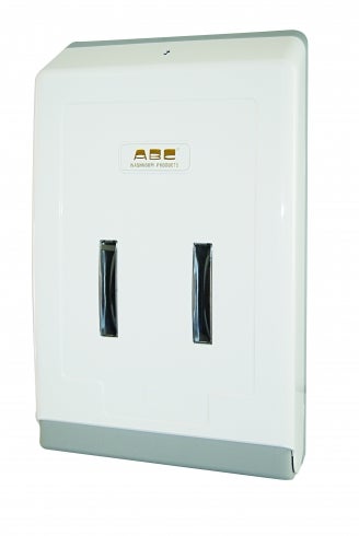 Abc Dis-4000 Hand Towel Dispenser - White/Grey 460Mm H X 270Mm W X 100Mm D