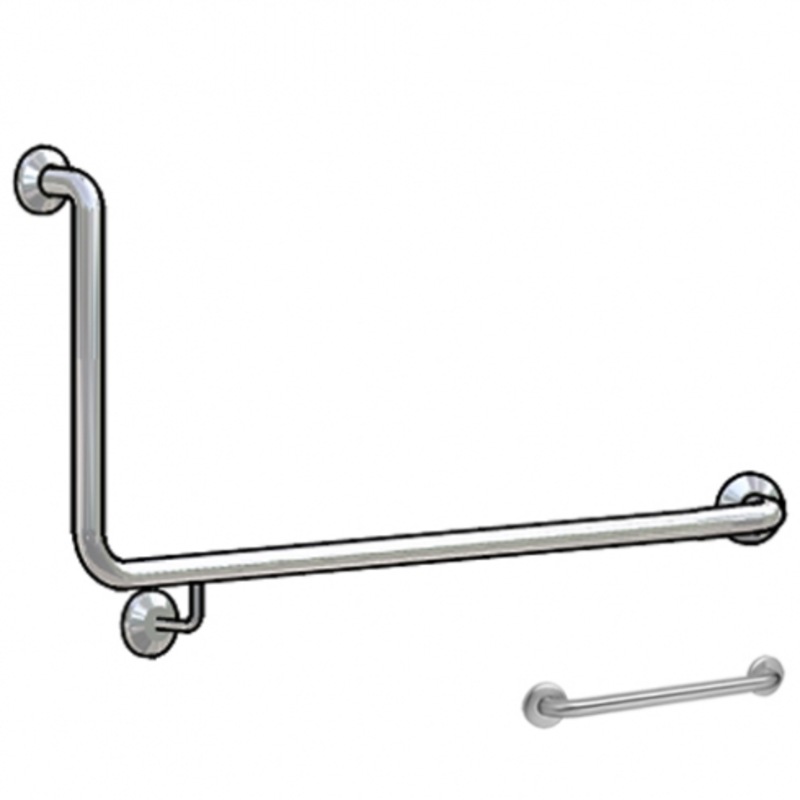 Buy Best Buy Accessible Toilet Grab Rail Set Bbr015 90 Degree Silver