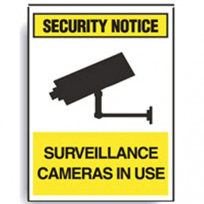 Buy Brady Security Notice Surveillance Cameras In Use Sign - - MyDeal