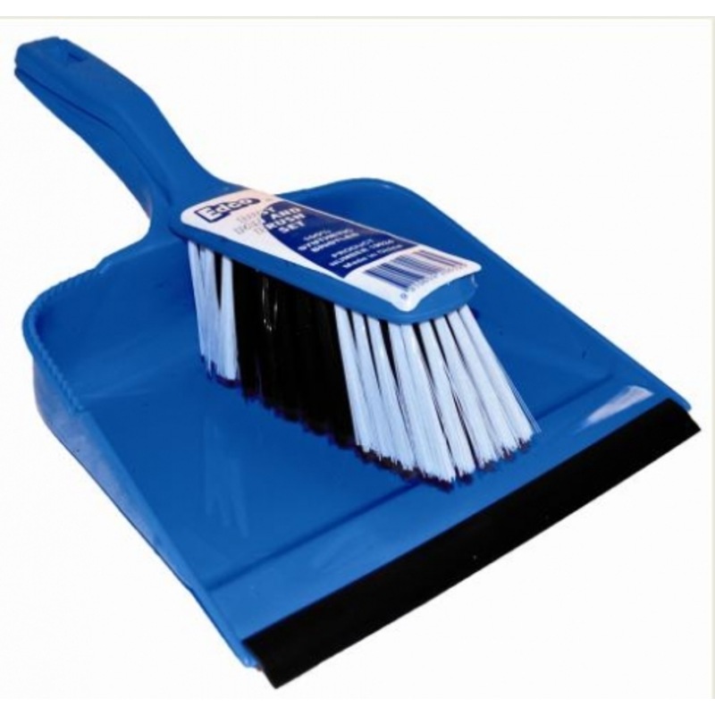 Buy Edco Janitor 19024 Dust Pan and Brush Set Blue Single MyDeal