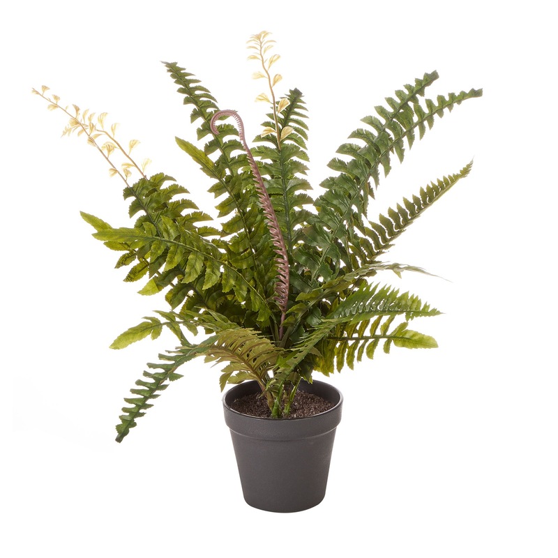 50Cm Tall Potted Artificial Fern Home Decor Fake Plant