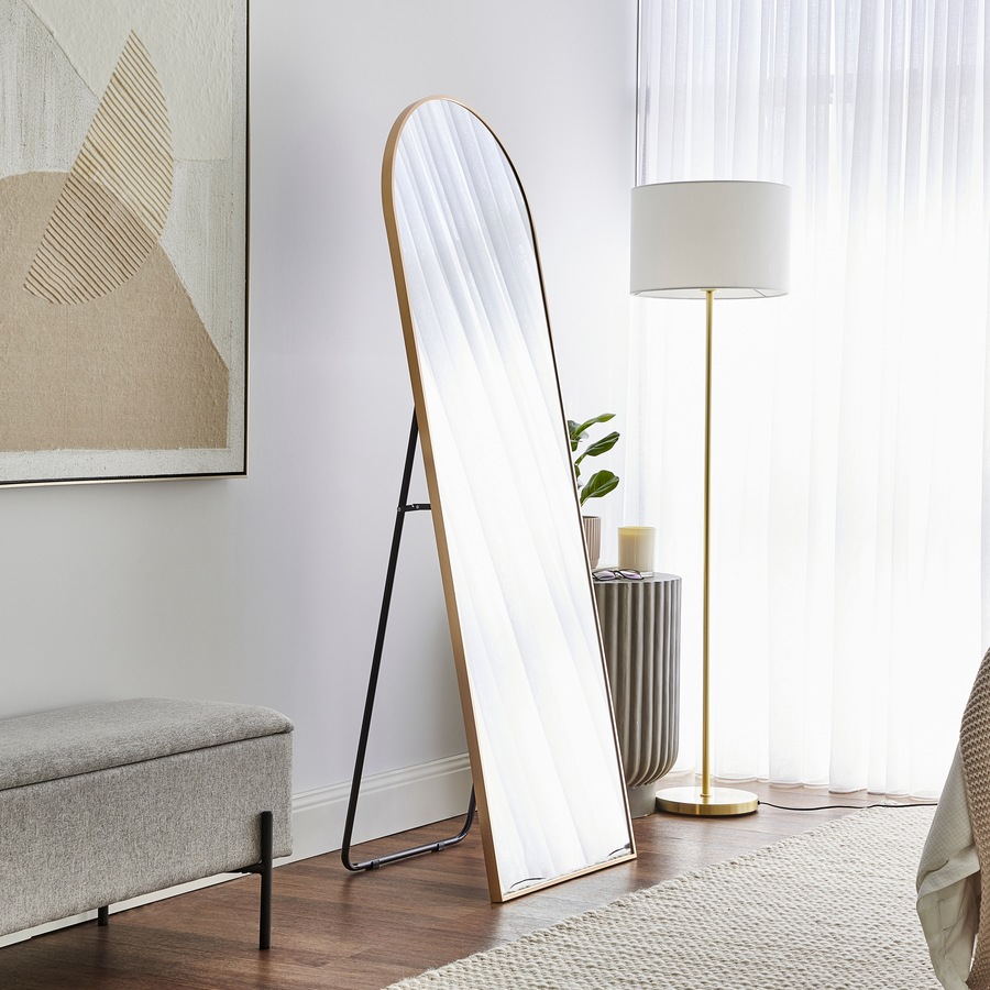 Cooper & Co. Cindy 165cm Arched Standing Full Length Mirror Gold