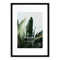Cooper & Co. 42x59.4cm Mat to 29.7x42cm Black Premium Paradise Wooden Photo Frame