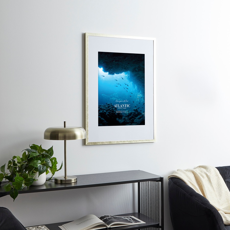 Cooper & Co. A1 Mat to A2 Atlantic Metal Photo Frame Champagne Gold