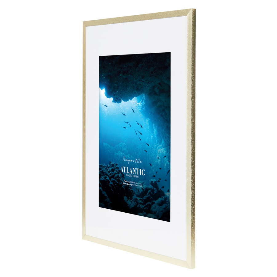 Cooper & Co. A1 Mat to A2 Atlantic Metal Photo Frame Champagne Gold