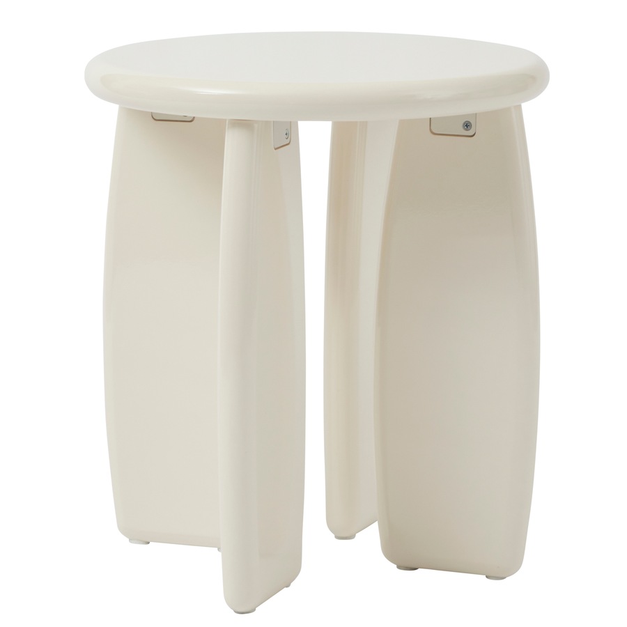 Cooper & Co. Charlie 40cm Gloss Side Table Cream