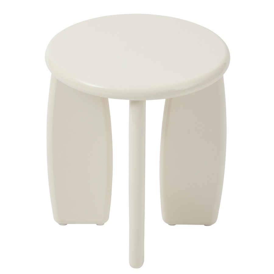 Cooper & Co. Charlie 40cm Gloss Side Table Cream