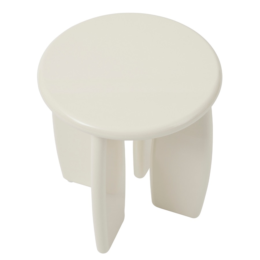 Cooper & Co. Charlie 40cm Gloss Side Table Cream