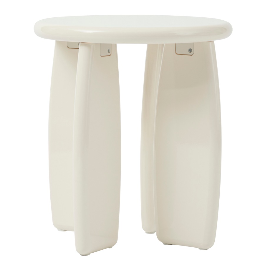 Cooper & Co. Charlie 40cm Gloss Side Table Cream