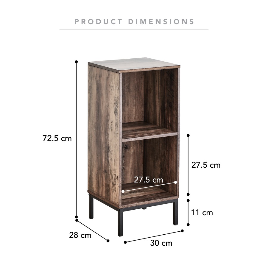 Cooper & Co. Cuba 30cm Side Table Walnut Black