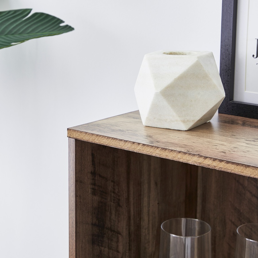 Cooper & Co. Cuba 30cm Side Table Walnut Black