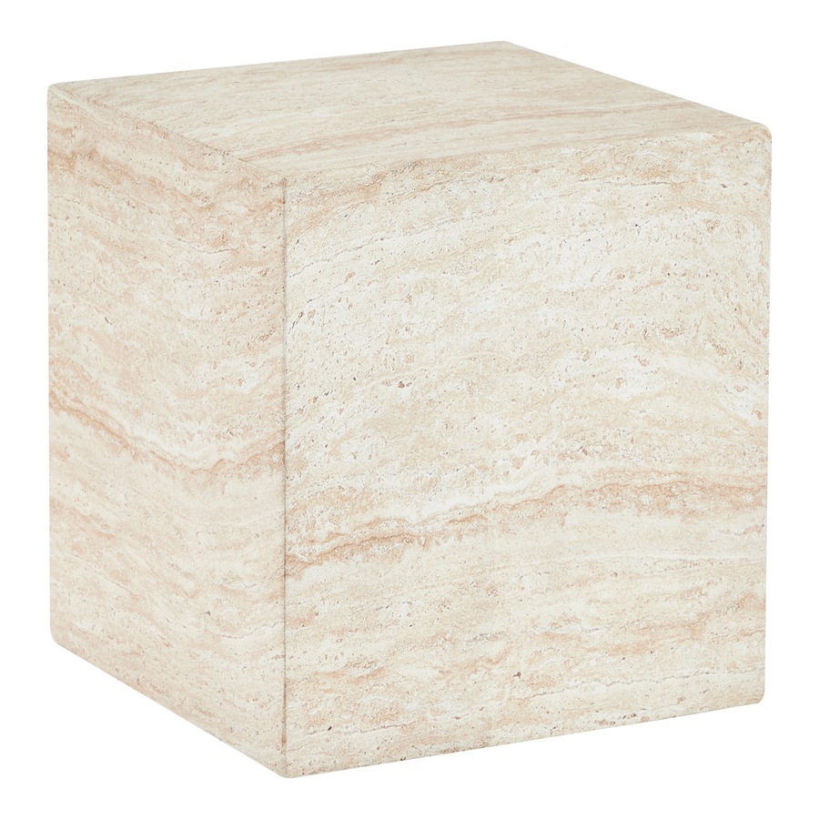 Cooper & Co. Lucia 45cm Travertine Look Side Table