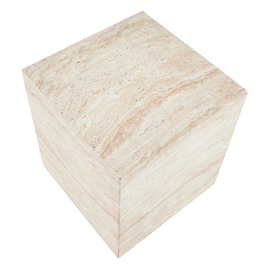 Cooper & Co. Lucia 45cm Travertine Look Side Table