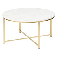 Cooper & Co. Ali 80cm Marble Coffee Table Gold