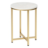 Cooper & Co. Ali 40cm Marble Side Table Gold
