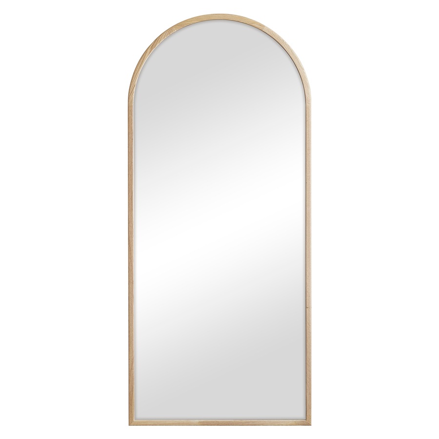 Cooper & Co. Oakleigh 180cm Arch Solid Oak Mirror Natural