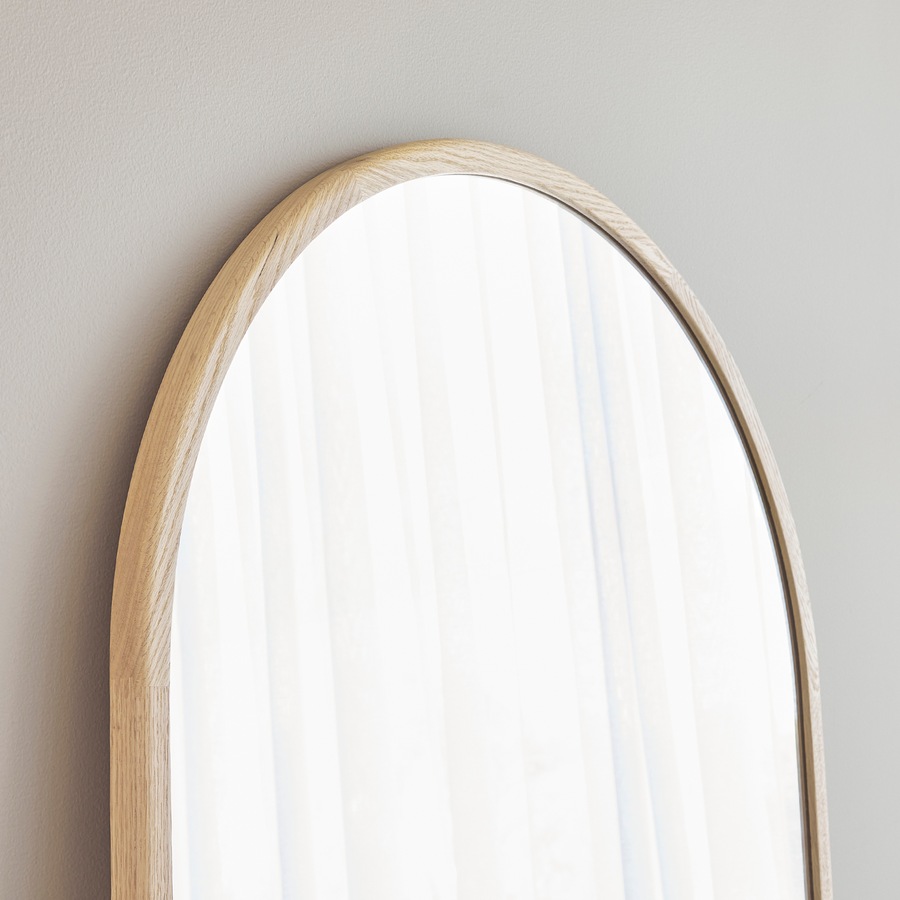 Cooper & Co. Oakleigh 180cm Arch Solid Oak Mirror Natural