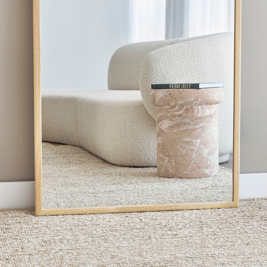 Cooper & Co. Oakleigh 180cm Arch Solid Oak Mirror Natural