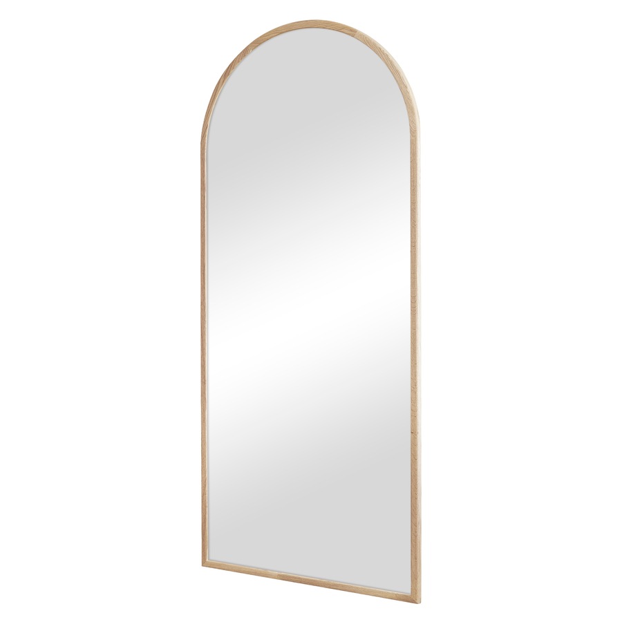Cooper & Co. Oakleigh 180cm Arch Solid Oak Mirror Natural