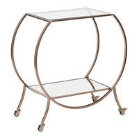 Cooper & Co. Oliver 86cm Steel Arch Bar Cart Brass