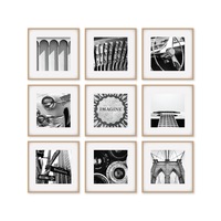 Cooper & Co. Pack Of 9 Square Frame Oak