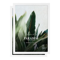 Cooper & Co. Set Of 2 29.7x42cm White Premium Paradise Wooden Photo Frame