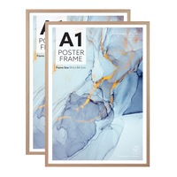 Cooper & Co. Set of 2 A1 Oak Poster Photo Frames