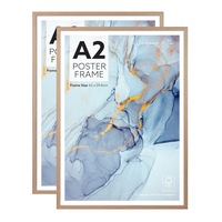 Cooper & Co. Set of 2 A2 Oak Poster Photo Frames