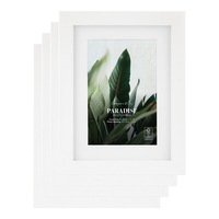 Cooper & Co. Set Of 4 15x20cm Mat to 10x15cm White Premium Paradise Wooden Photo Frame